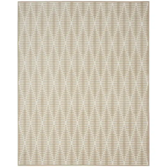 Beige Geometric Area Rug Photo 5