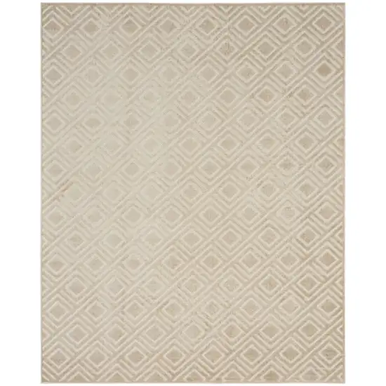 Beige Geometric Area Rug Photo 5