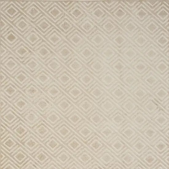 Beige Geometric Area Rug Photo 7