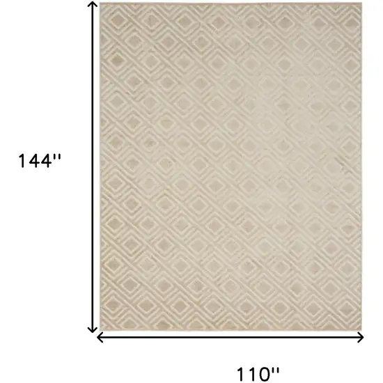 Beige Geometric Area Rug Photo 3