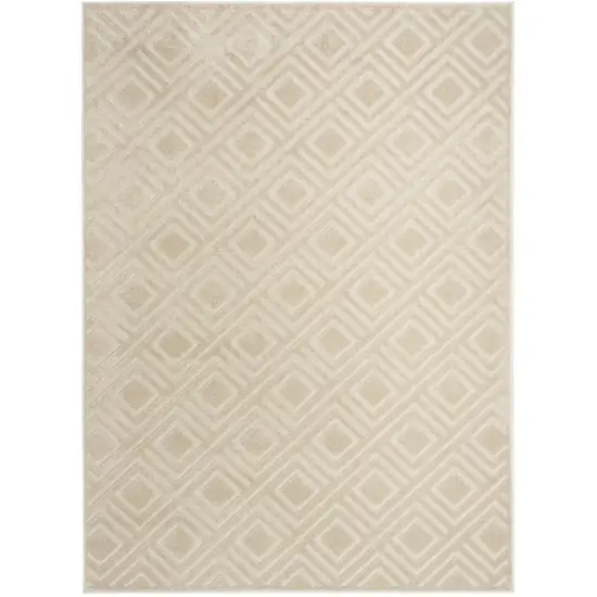 Beige Geometric Area Rug Photo 2