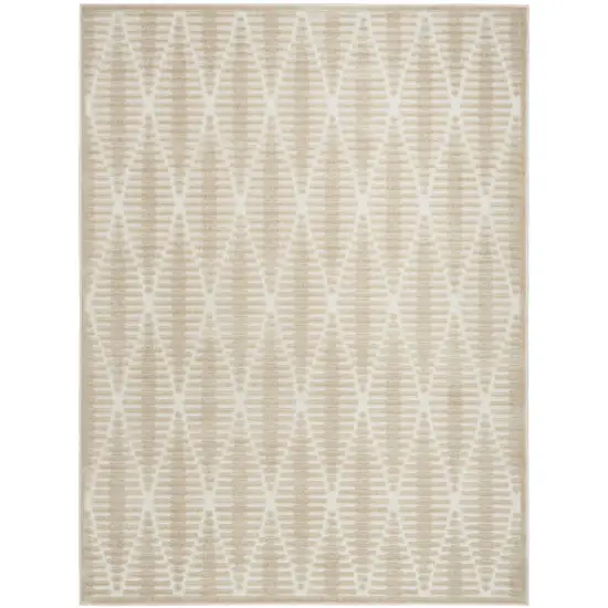 Beige Geometric Area Rug Photo 2