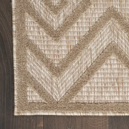 Beige Geometric Flatweave Area Rug Photo 9