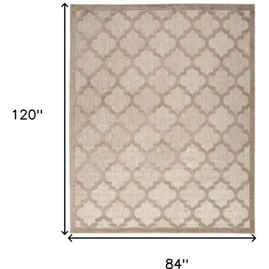 Beige Geometric Flatweave Area Rug Photo 8