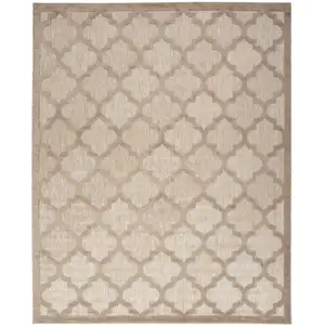 Photo of Beige Geometric Flatweave Area Rug