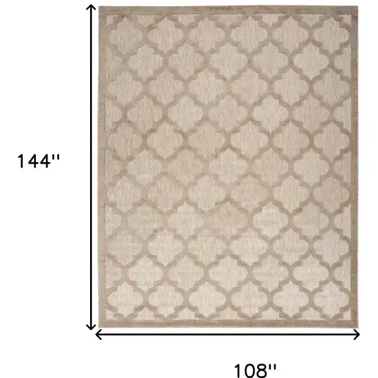 Beige Geometric Flatweave Area Rug Photo 8