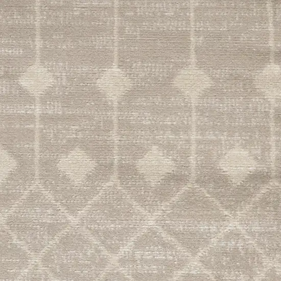 Beige Geometric Power Loom Area Rug Photo 9