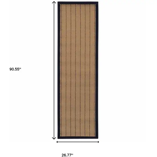 Beige Geometric Stain Resistant Indoor Outdoor Area Rug Photo 4