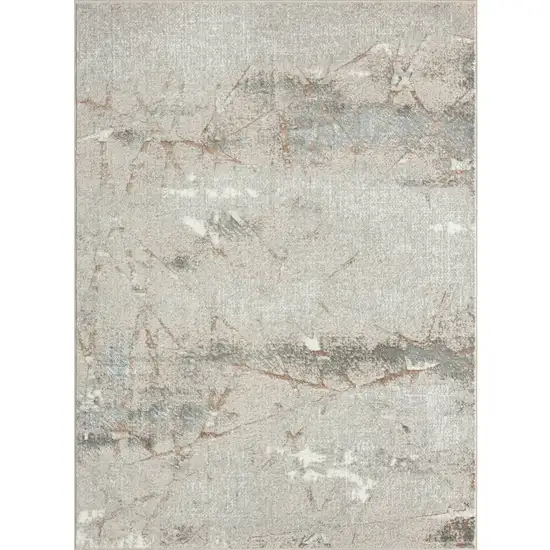 Beige Gray And Brown Abstract Area Rug Photo 1
