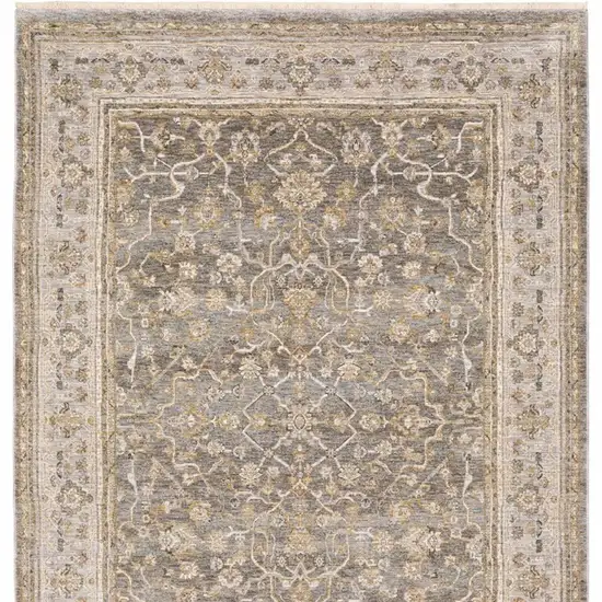 2' X 3' Beige Grey Machine Woven Oriental Indoor Area Rug Photo 3