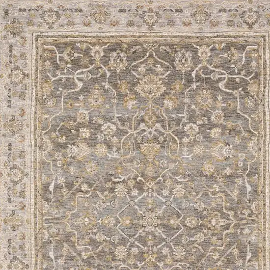 2' X 3' Beige Grey Machine Woven Oriental Indoor Area Rug Photo 2