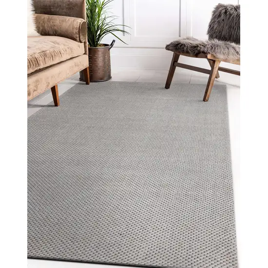 Beige Hand Woven Non Skid Area Rug Photo 8