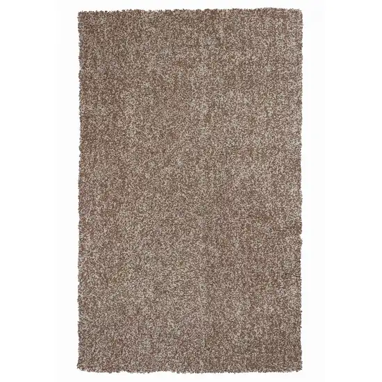 Beige Heather Indoor Shag Rug Photo 1