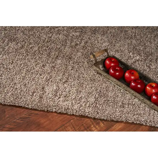 Beige Heather Indoor Shag Rug Photo 5