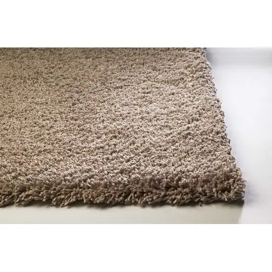 Beige Heather Indoor Shag Rug Photo 5