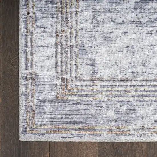 Beige Ivory and Gray Power Loom Area Rug Photo 7