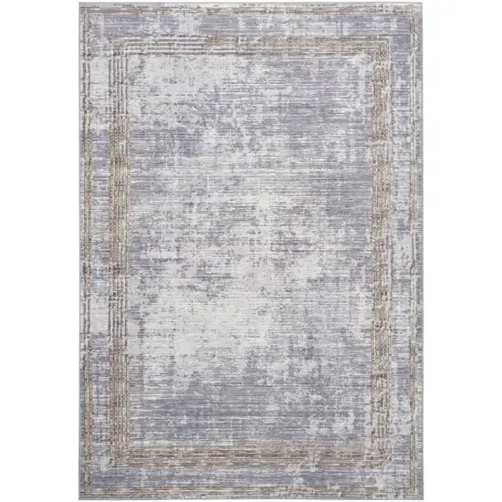 Beige Ivory and Gray Power Loom Area Rug Photo 6