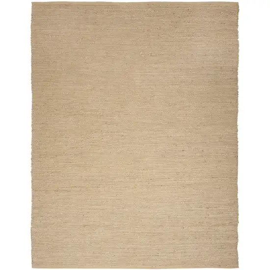 Beige Jute Hand Woven Area Rug Photo 2