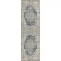 Photo of Beige Medallion Runner Rug