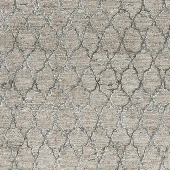 Beige Moroccan Stain Resistant Area Rug Photo 4