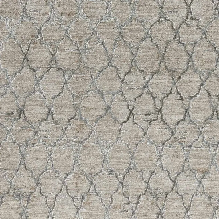 Beige Moroccan Stain Resistant Area Rug Photo 4