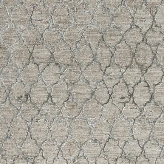 Beige Moroccan Stain Resistant Area Rug Photo 4