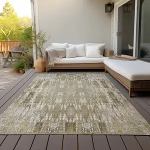 Photo of Beige Moroccan Washable Non Skid Indoor Outdoor Area Rug