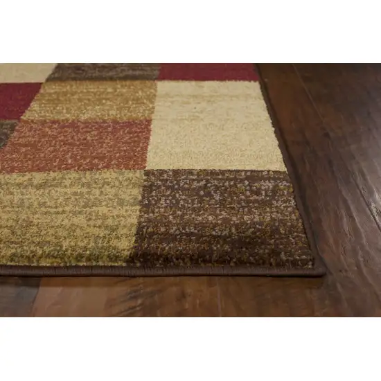 Beige Polypropylene Rug Photo 5