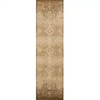 Photo of Beige Polypropylene Runner Rug