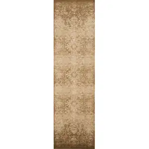 Photo of Beige Polypropylene Runner Rug