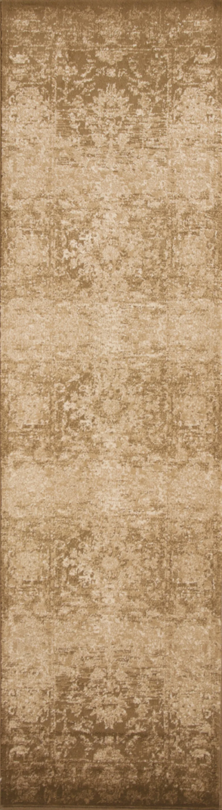 Beige Polypropylene Runner Rug Photo 1