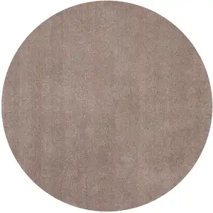 Photo of Beige Round Indoor Shag Rug