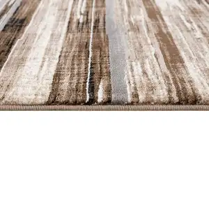 Photo of Beige Rustic Strokes Area Rug