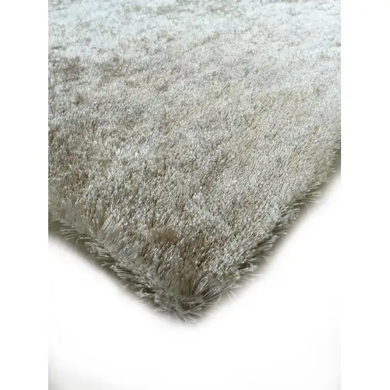 Beige Shag Hand Tufted Area Rug Photo 3