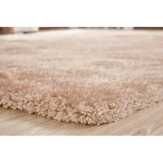 Beige Shag Hand Tufted Area Rug Photo 7