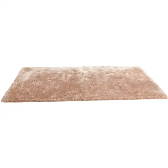 Beige Shag Hand Tufted Area Rug Photo 2