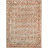 Photo of Beige Southwestern Power Loom Area Rug With Fringe