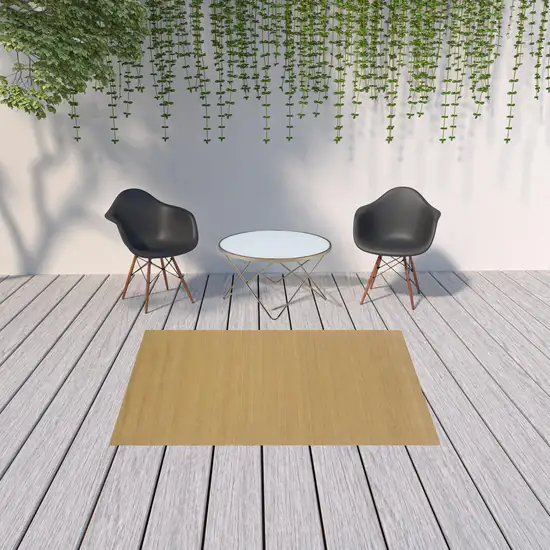 Beige Stain Resistant Indoor Outdoor Area Rug Photo 2