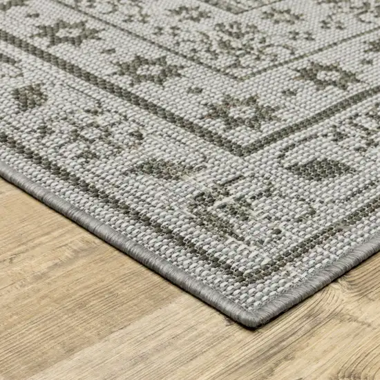 Beige Stain Resistant Indoor Outdoor Area Rug Photo 5