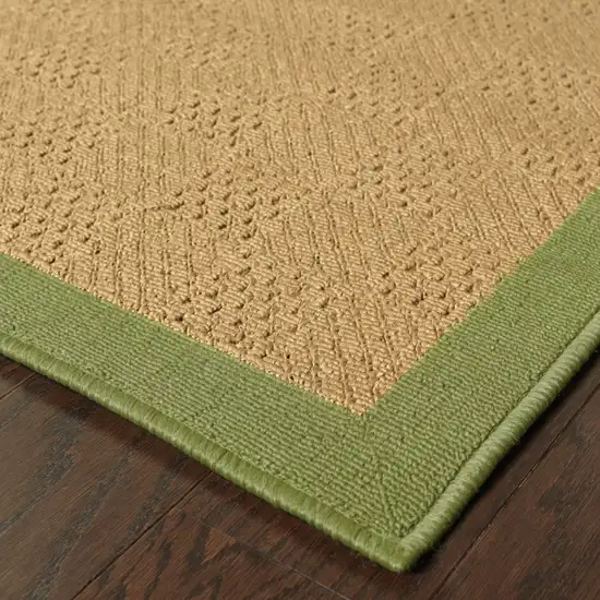 Beige Stain Resistant Indoor Outdoor Area Rug Photo 4