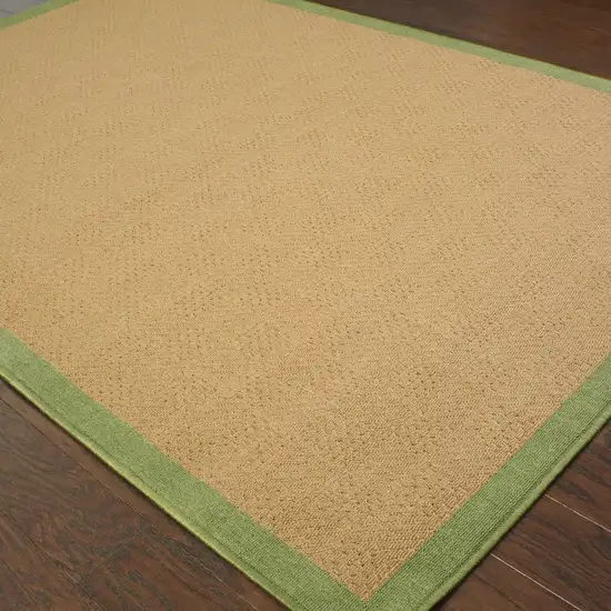 Beige Stain Resistant Indoor Outdoor Area Rug Photo 4