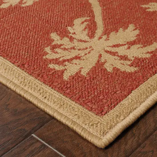 Beige Stain Resistant Indoor Outdoor Area Rug Photo 4