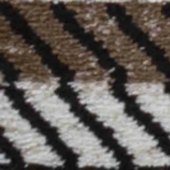 Beige Striped Area Rug Photo 3