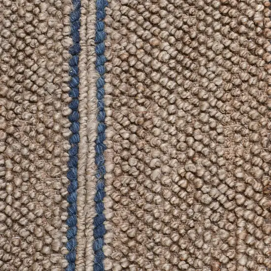 Beige Striped Hand Woven Area Rug Photo 6