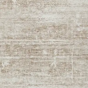 Photo of Beige Taupe And Ivory Abstract Washable Indoor Outdoor Area Rug