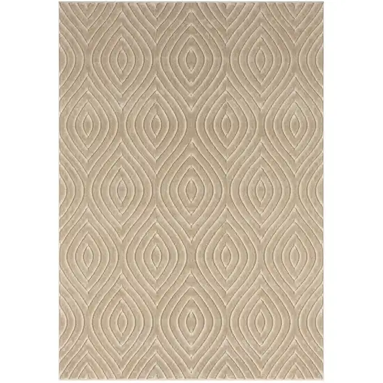 Beige Trellis Area Rug Photo 1