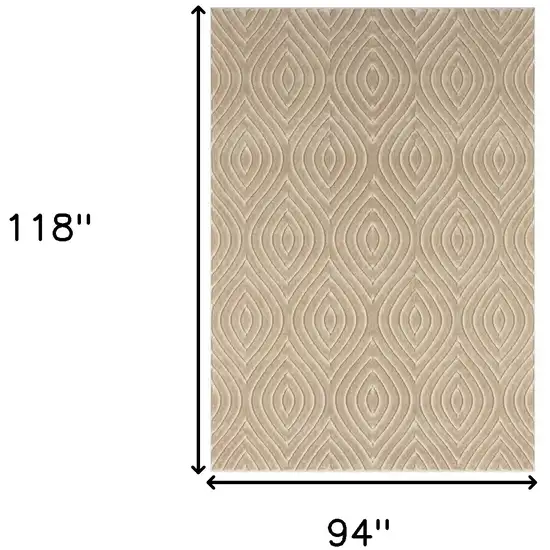 Beige Trellis Area Rug Photo 9