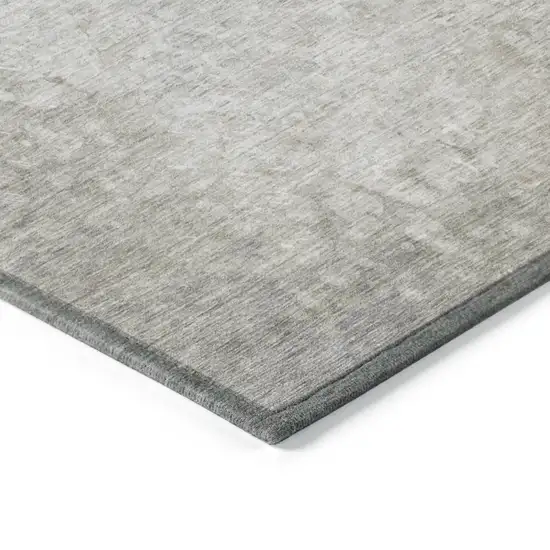 Beige Washable Non Skid Indoor Outdoor Area Rug Photo 7