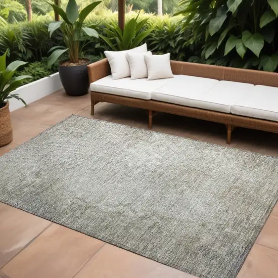 Beige Washable Non Skid Indoor Outdoor Area Rug Photo 1