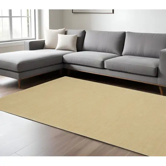 Beige Wool Hand Tufted Area Rug Photo 1